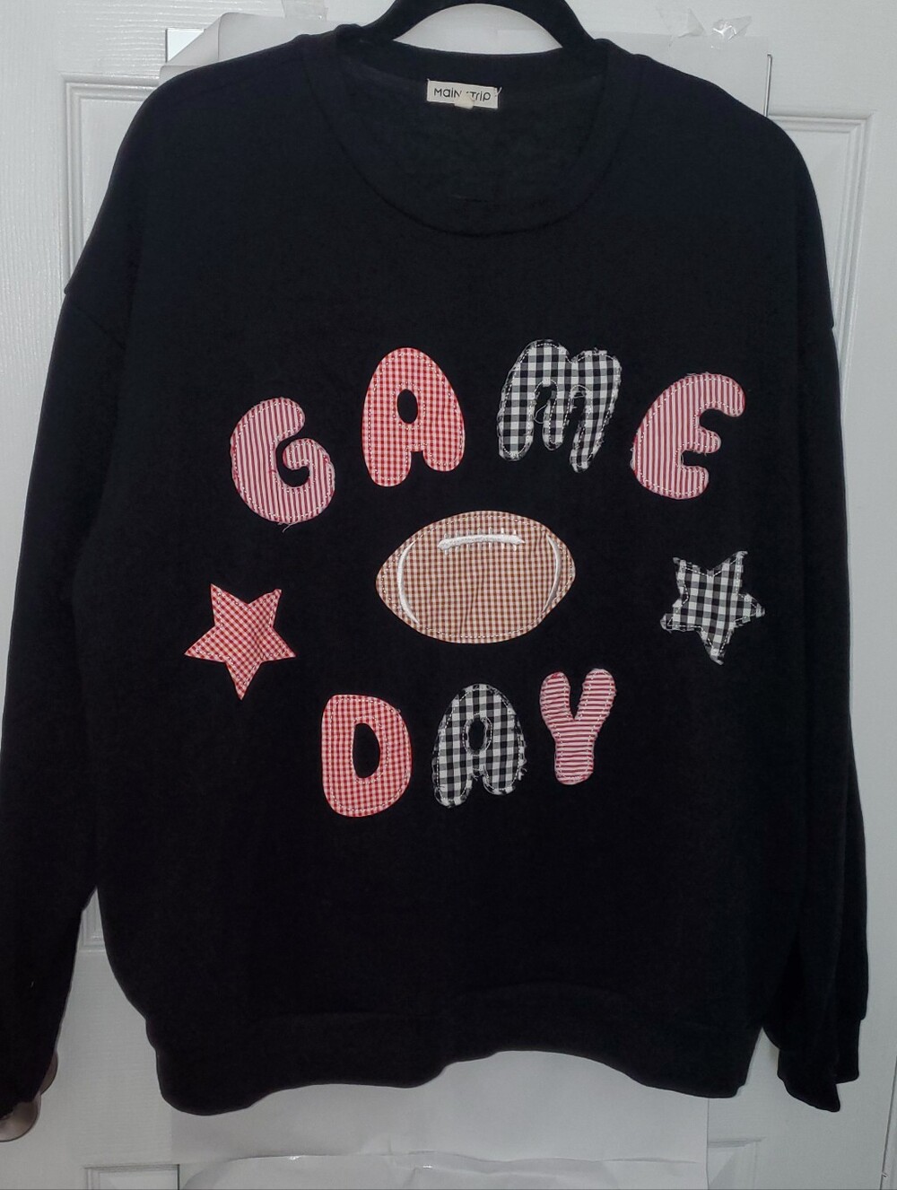 Main Strip Black "Game Day" Pullover Sweatshirt